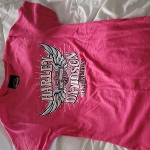 Kids pink Harley top
